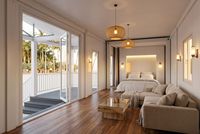 Sunlit 2026 Villa Modulaire Préfabriquée de Luxe Extensible 20ft/40ft en Conteneur avec Toit en Pente et Porche, Résistante aux Ouragans