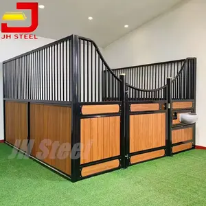 Australia Standard Powder Coating Luxury Heavy Duty Horse Stall Galvanized Horse Stable With Dutch Door