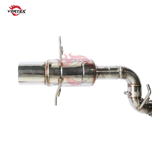 Sistema de Escape Catback Vortex de Alto Rendimiento, Acero Inoxidable 304, Acabado Espejo, Diseño de Escamas de Pescado, Soldado, con Válvula de Sonido Activo para Subaru - Product Image 5