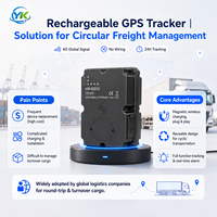Traceur de fret 4G LTE 2G GLONASS GPS étanche pour la gestion de flotte de transport de marchandises, suivi de conteneurs en temps réel, magnétique
