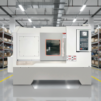 Tour CNC à lit incliné XMK-46 à grande vitesse, haute précision, haute rigidité, moyenne capacité, tour CNC à 2 axes avec 1 an de garantie