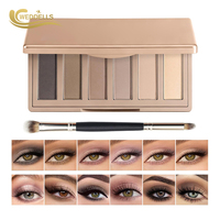Palette de fards à paupières personnalisée avec des nuances mates, scintillantes et brillantes, formule longue tenue pour les maquilleurs, vente en gros