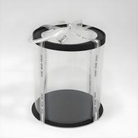 Boîte d'emballage cylindrique transparente en PET recyclable de 6 pouces avec couvercle transparent pour présentation de desserts – Vente en gros