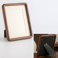 Table de cadre photo A4 Advanced Sense avec tenon à mortaise en bois de hêtre teck noir 6X7 8X10 pouces coin arrondi personnalisable