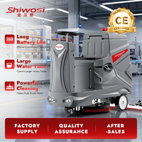 Nettoyeur de sols électrique SHIWOSI, équipement de nettoyage industriel robuste, équipé d'une batterie de grande capacité 24V 100Ah