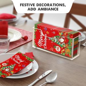 Hete Verkoop Acryl Handdoek Houder Doorzichtig Waterdicht Spatten Servet Houder Wegwerp Handdoekhouder Verticaal Servet Lade - Product Image 2
