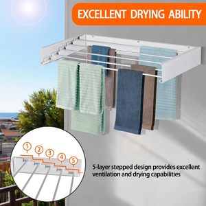 Space-Saving Laundry <strong>Rack</strong> Multi-functional Laundry <strong>Drying</strong> <strong>Rack</strong> <strong>Foldable</strong> <strong>Clothes</strong> <strong>Drying</strong> <strong>Rack</strong> - Product Image 6