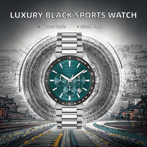Montre mécanique de luxe pour homme, mouvement mécanique de haute qualité en acier inoxydable, affichage à aiguilles résistant à l'eau - Product Image 2