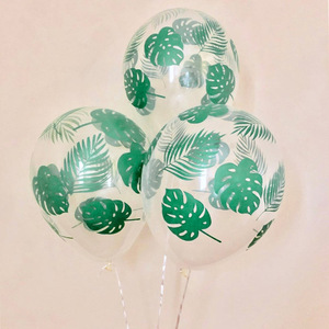 Sauvage Une <span class=keywords><strong>Jungle</strong></span> Thème Fête Latex Ballon <span class=keywords><strong>Anniversaire</strong></span> Ballon Chaîne Platine Vert Feuille Impression Ballon Fête Décoration Fournitures - Product Image 2