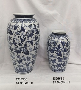 Jarrones de cerámica grandes chinos, bonitos - Product Image 4