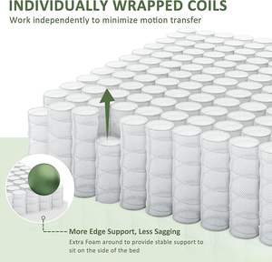 10 "Cama Foshan Colchón Fábrica 100% Gel de látex Espuma viscoelástica Tamaño Queen Colchón Colchones de cama de hotel para la venta - Product Image 6