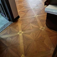 Dalles de bois d'ingénierie multicouche en teck et chêne, qualité ENF, épaisseur 15 mm, revêtement UV, revêtements de sol de luxe