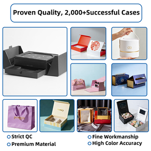 Boîte en papier rigide de luxe pour l'emballage de produits nourrissants, type de conception d'impression sur mesure, miel alimentaire, <span class=keywords><strong>2</strong></span> pots, cadeau de luxe, nid d'oiseau - Product Image 2