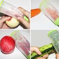 Maisons Handmatige RVS Multifunctionele Groente- en Aardappelschiller met Opbergdoos, Geen Rommel & Gemakkelijk Schoon te Maken