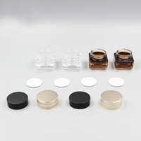 En stock, flacon en verre de luxe carré mat de 30 ml, 50 ml, 100 ml, vaporisateur, pompe, flacon de crème, pot de crème, emballage cosmétique