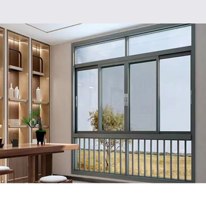 Ventana Corredera <span class=keywords><strong>de</strong></span> Vidrio <span class=keywords><strong>de</strong></span> Aleación <span class=keywords><strong>de</strong></span> Aluminio <span class=keywords><strong>de</strong></span> Grado Comercial a <span class=keywords><strong>Precio</strong></span> <span class=keywords><strong>de</strong></span> Fábrica, Horizontal, Colgante, Tamaño y Color Personalizados para Sala <span class=keywords><strong>de</strong></span> Estar <span class=keywords><strong>de</strong></span> Hotel - Product Image 1
