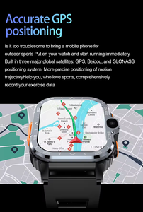 Smartwatch Android <span class=keywords><strong>S8</strong></span> <span class=keywords><strong>Ultra</strong></span> S9 4G con SIM, GPS, WiFi, Display OLED, Risposta alle Chiamate, Impermeabile IP68, Unisex e alla Moda - Product Image 3