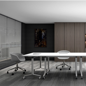 Đồ Nội Thất Văn Phòng Tốt Nhất Bàn Học Tập Bàn Có Thể Gập Lại Với Bánh Xe Bàn Phòng Hội Nghị - Product Image 2