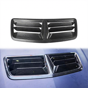 Piezas de Carrocería para <span class=keywords><strong>Ford</strong></span> <span class=keywords><strong>Mustang</strong></span> S650 <span class=keywords><strong>GT</strong></span> Dark Horse 2024+, Cubierta de Ventilación Superior Delantera de Fibra de Carbono Real - Product Image 1