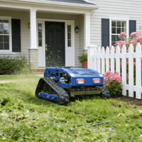 Traktor Pemotong Rumput Mini Baru, Bertenaga Bensin 4-Tak, Robotik, DIY, dengan Pengontrol Jarak Jauh
