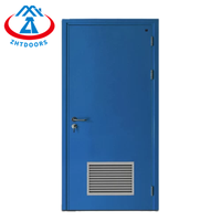ZHTDOORS équipe professionnelle chinoise GB certificat 90 minutes seware portes coupe-feu weifang avec persienne