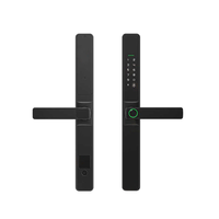 Serrure de porte intelligente WiFi Sinovo modèle F6 en alliage d'aluminium avec application Tuya, stockage cloud, sécurité de niveau C, économique pour porte en bois
