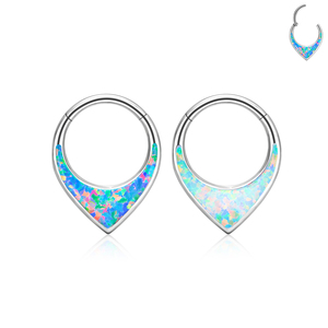 Pendientes de Aro <span class=keywords><strong>para</strong></span> <span class=keywords><strong>la</strong></span> <span class=keywords><strong>Nariz</strong></span> con Forma de Corazón en Acero Inoxidable 316, Plateados con Acabado Brillante, Diseño Sin Costuras <span class=keywords><strong>para</strong></span> Piercings Nasales, Joyería Corporal - Product Image 3