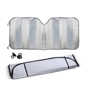 Parasole per auto pieghevole a bolle in Pe di alta qualità parasole per auto con stampa personalizzata anteriore - Product Image 6
