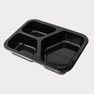 Plateau en CPET recyclable |   -40 ℃   ~ +220 ℃   Compatible avec les fours doubles | Conteneur alimentaire CPET compostable jetable de qualité alimentaire - Product Image 5
