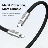 Cable de Carga Rápida USB-C a Tipo-C PD de 240W 5A con Núcleo de Cobre Puro y Revestimiento de Silicona para iPhone 17 y PC