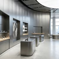 Panneau mural intérieur commercial moderne en bambou brossé, charbon de bois et métal, tailles personnalisées, spécifications complètes, durable et longue durée de vie
