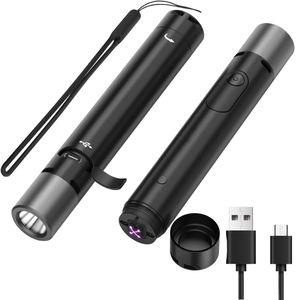 Wholesale MC-520 Dual Arc Laser USB-C Charging Tactical Flashlight High Brightness Aluminum Alloy Multi-Mode for Promotions