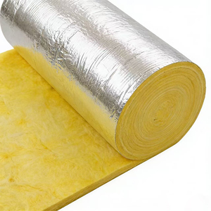 Rouleau de laine de verre jaune, matériau d'<span class=keywords><strong>isolation</strong></span> <span class=keywords><strong>industrielle</strong></span> imperméable pour la réduction du bruit et l'<span class=keywords><strong>isolation</strong></span> thermique - Product Image 1