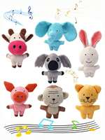Jouets en peluche polaire mignons, couineurs et couineuses, à mâcher pour chiens, motif animal