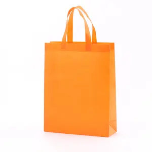 Wholesale Eco Friendly Recyclable Custom Logo Printed Plastic Tote Bag Non-Woven Shopping Bags