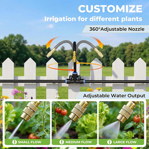 Sistema de Riego Automático para Jardín de 15 m, Kit de Riego por Goteo, Conectores Rápidos, Boquillas Atomizadoras Flexibles para Invernadero y Patio - Product Image 3