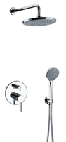 Robinet de Douche Classique de Haute Qualité en Laiton avec Fonction Pluie et Mitigeur