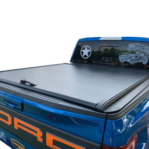 Couverture de benne rétractable manuelle en alliage d'aluminium de haute qualité, couverture de benne à enroulement rigide pour Ford F-150 Ranger <span class=keywords><strong>Raptor</strong></span> F-<span class=keywords><strong>250</strong></span> F-350 - Product Image 1