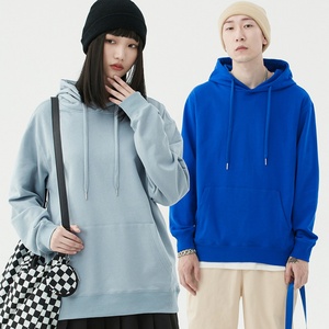 เสื้อฮู้ดดี้ผู้ชายทรงหลวมสไตล์อเมริกัน ผ้าเทอร์รี่หนา 300gsm ผ้าฝ้าย 100% ปักลาย สำหรับฤดูใบไม้ร่วง - Product Image 4