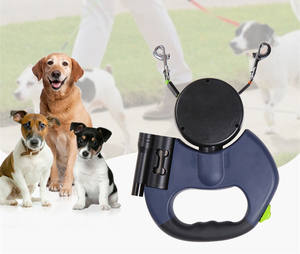 Custom desainer tugas berat pelatihan anjing acara Slip memimpin hewan peliharaan panjang dapat ditarik tahan air kerah empuk pabrik langsung - Product Image 4