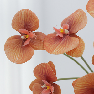 Plante artificielle Phalaenopsis de luxe imprimée en 3D pour la décoration de la maison, du salon, des mariages, des tables et comme guide d'allée, fleur artificielle - Product Image 4