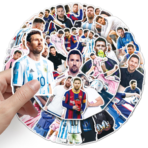 50 pezzi all'ingrosso della fabbrica di calcio atleti adesivi personalizzati Graffiti decorativi <span class=keywords><strong>Lionel</strong></span> <span class=keywords><strong>Messi</strong></span> adesivo - Product Image 6