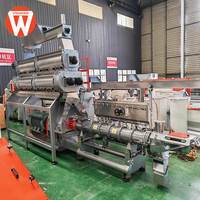 Machine à granulés pour aliments pour animaux de compagnie Strongwin, extrudeuse de nourriture flottante pour poissons, moteur, capacité 3 tonnes/h, 380V, garantie 1 an, métal