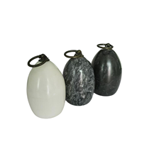 Butée de porte décorative en marbre véritable, faite à la main, multicolore, design Art Déco, forme ovale, 2,04 kg, décoration d'intérieur, cadeau, marque JINXING