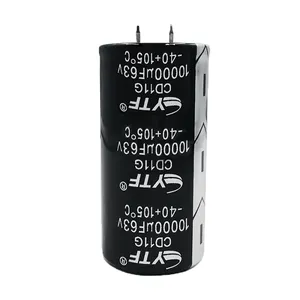High Ripple Low Esr Snap-in Aluminum Electrolytic Capacitor 10000UF 63V