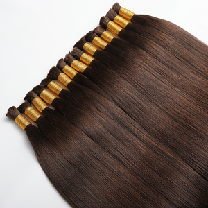 Cung cấp bán buôn của 22 inch Remy đôi rút ra Trinh thẳng Châu Âu tóc tự nhiên số lượng lớn phần mở rộng tóc người và tóc bó - Product Image 3