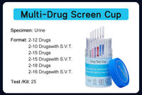 Test de drogue Kits de test rapide d'urine Thc Kit de test multi-drogue d'abus