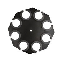 Support de microphone avec plateau de support de rangement multifonctionnel Rack filaire et sans fil antichoc Clip de microphone à main en plastique