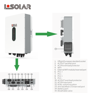 Off-Grid & Hybrid Solar Power <b>System</b> 5-15KW Battery Kit 5-30kWh Wall-Mounted Home Use Converter - Product Image 2