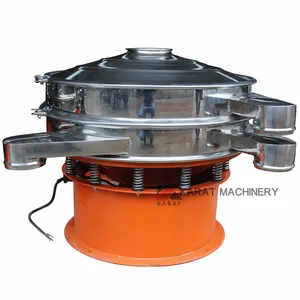 Food industry sieve shaker rotary vibrating screen machine